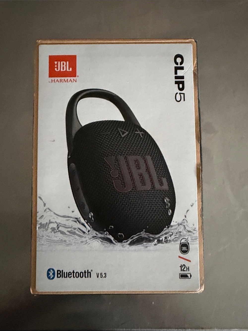 JBL Clip 5 Portable Bluetooth Speaker - Black